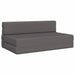 Canapea Pliantă cu Pat Gri deschis 203 x 152 x 15 cm țesătură - WALTI WALTI