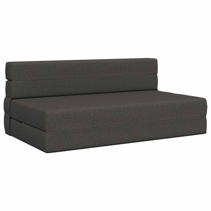 Canapea Pliantă cu Pat Gri închis 203 x 152 x 15 cm țesătură - WALTI WALTI