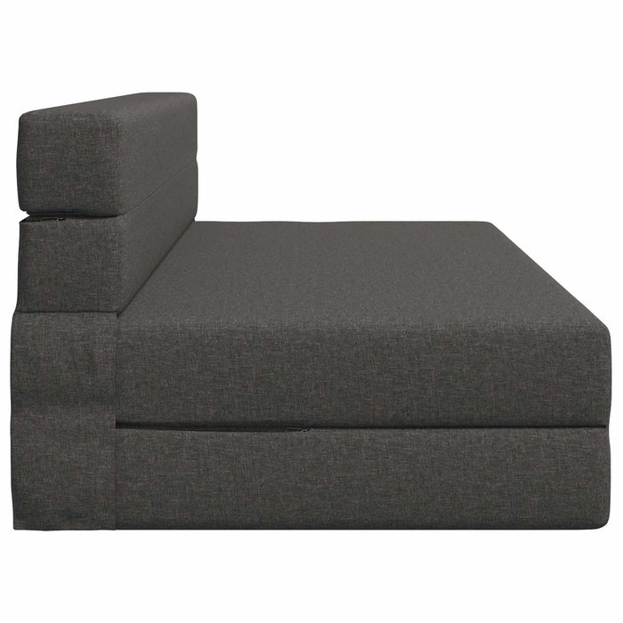 Canapea Pliantă cu Pat Gri închis 203 x 152 x 15 cm țesătură - WALTI WALTI
