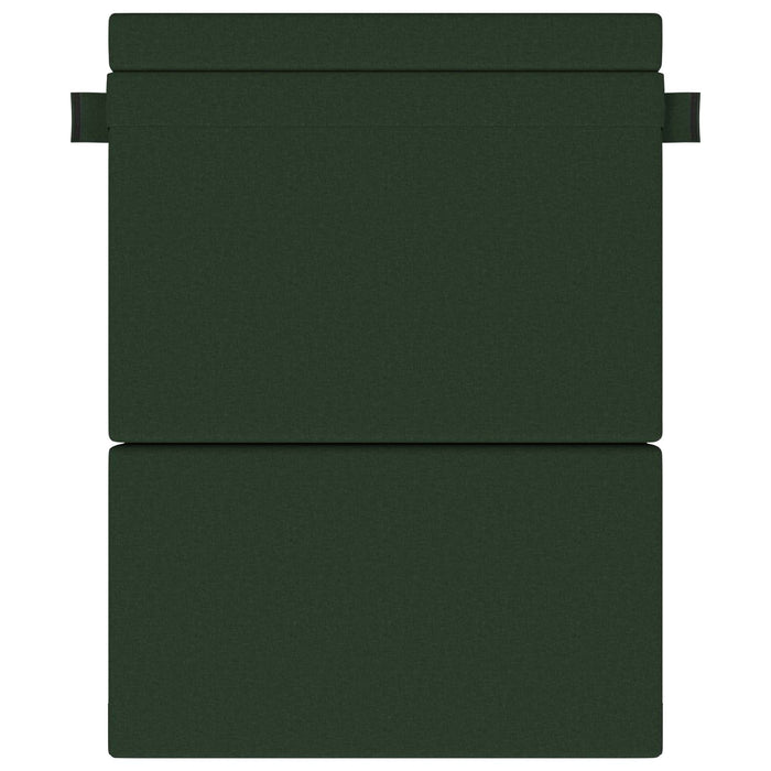 Canapea Pliantă cu Pat Verde închis 203 x 152 x 15 cm țesătură - WALTI WALTI