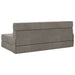 Canapea Pliantă cu Pat Gri deschis 203 x 152 x 15 cm Catifea - WALTI WALTI