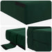 Canapea Pliantă cu Pat Verde închis 203 x 152 x 15 cm Catifea - WALTI WALTI