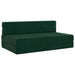 Canapea Pliantă cu Pat Verde închis 203 x 152 x 15 cm Catifea - WALTI WALTI