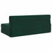 Canapea Pliantă cu Pat Verde închis 203 x 152 x 15 cm Catifea - WALTI WALTI