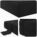 Canapea Pliantă cu Pat Negru 203 x 152 x 15 cm Catifea - WALTI WALTI