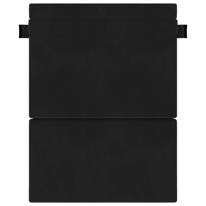 Canapea Pliantă cu Pat Negru 203 x 152 x 15 cm Catifea - WALTI WALTI