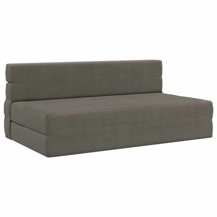 Canapea Pliantă cu Pat Gri deschis 203 x 152 x 15 cm - WALTI WALTI