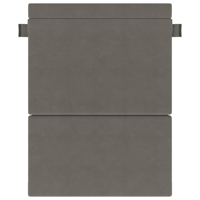 Canapea Pliantă cu Pat Gri deschis 203 x 152 x 15 cm - WALTI WALTI