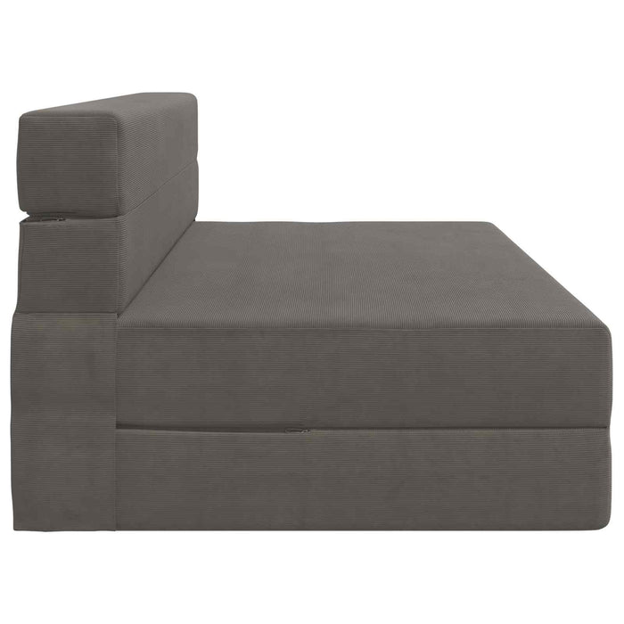 Canapea Pliantă cu Pat Gri deschis 203 x 152 x 15 cm - WALTI WALTI