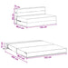 Canapea Pliantă cu Pat Gri deschis 203 x 152 x 15 cm - WALTI WALTI