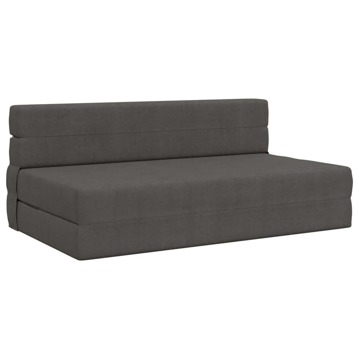 Canapea Pliantă cu Pat Gri închis 203 x 152 x 15 cm - WALTI WALTI