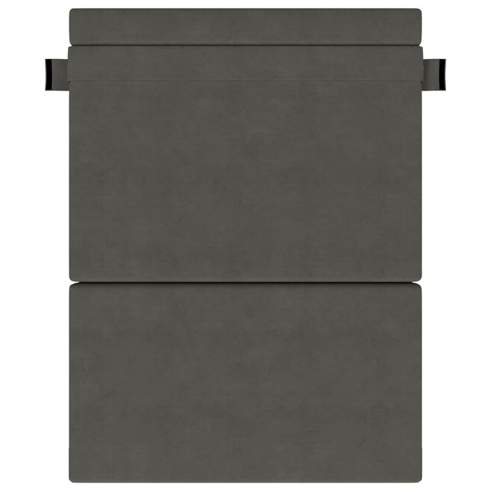 Canapea Pliantă cu Pat Gri închis 203 x 152 x 15 cm - WALTI WALTI