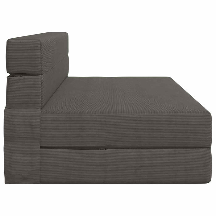 Canapea Pliantă cu Pat Gri închis 203 x 152 x 15 cm - WALTI WALTI