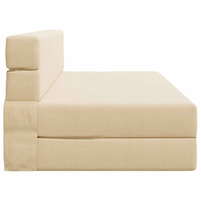 Canapea Pliantă cu Pat Crem 203 x 152 x 15 cm - WALTI WALTI