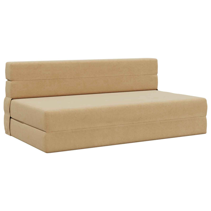 Canapea Pliantă cu Pat Verde deschis gri 203 x 152 x 15 cm - WALTI WALTI