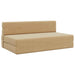 Canapea Pliantă cu Pat Verde deschis gri 203 x 152 x 15 cm - WALTI WALTI