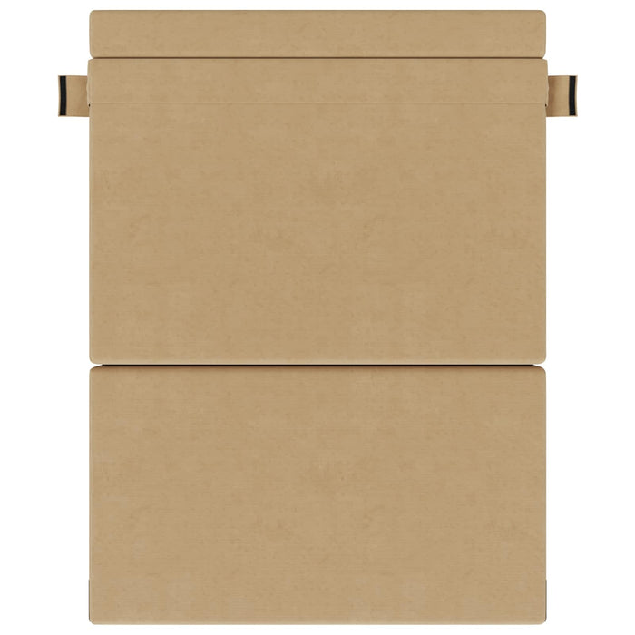 Canapea Pliantă cu Pat Verde deschis gri 203 x 152 x 15 cm - WALTI WALTI