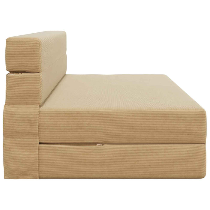 Canapea Pliantă cu Pat Verde deschis gri 203 x 152 x 15 cm - WALTI WALTI