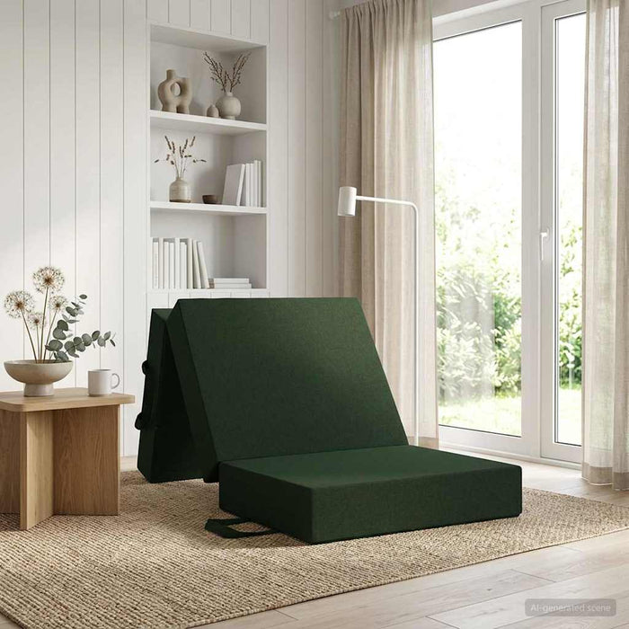 Canapea Pat Pliabilă 90 x 63 x 45 cm Verde închis - WALTI WALTI