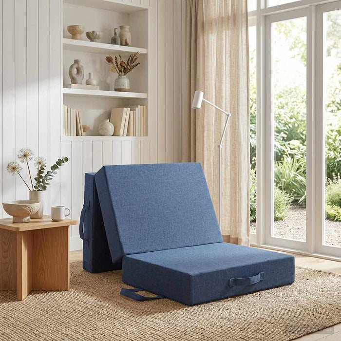 Canapea Pat Pliabilă 90 x 63 x 45 cm albastru - WALTI WALTI