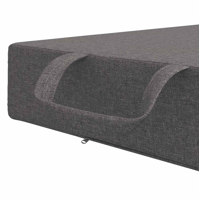 Canapea Pat Pliabilă 75 x 67 x 45 cm Gri deschis - WALTI WALTI