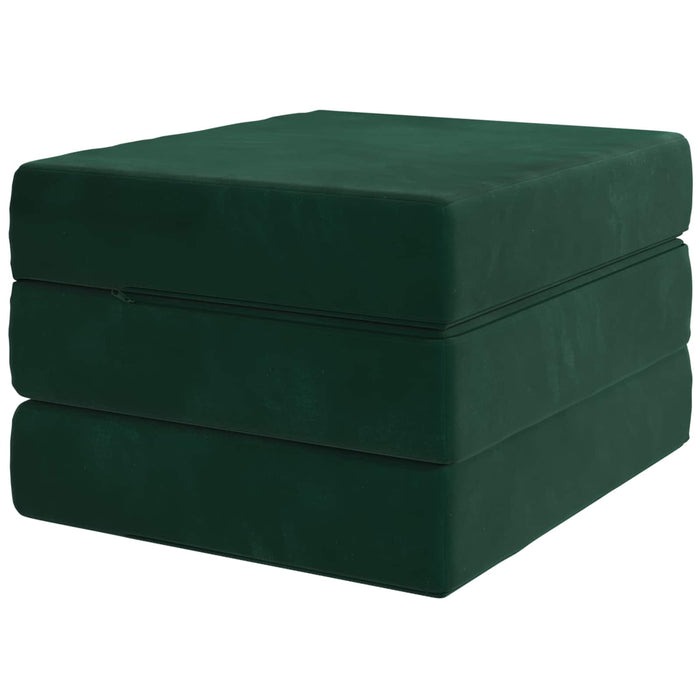Canapea Pat Pliabilă 75 x 67 x 45 cm Verde închis - WALTI WALTI
