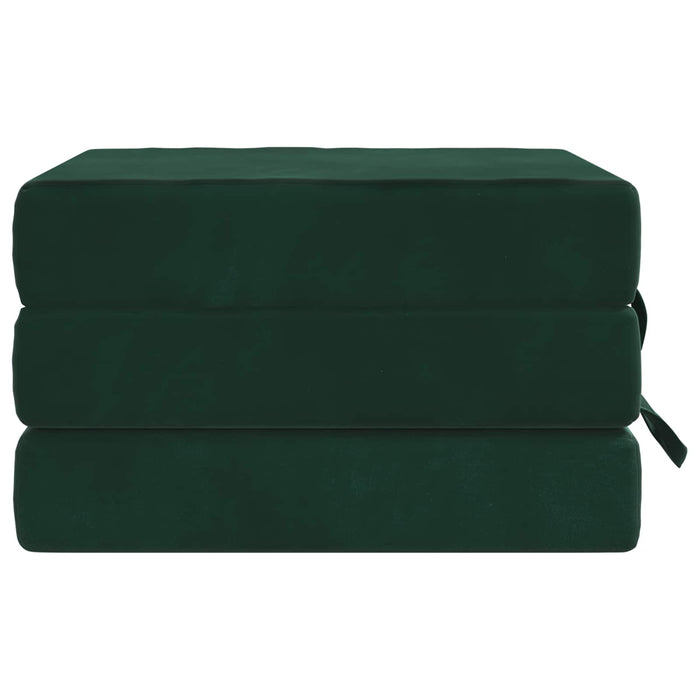 Canapea Pat Pliabilă 75 x 67 x 45 cm Verde închis - WALTI WALTI