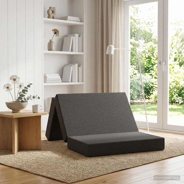 Canapea Pat Pliabilă 90 x 67 x 45 cm Gri închis - WALTI WALTI