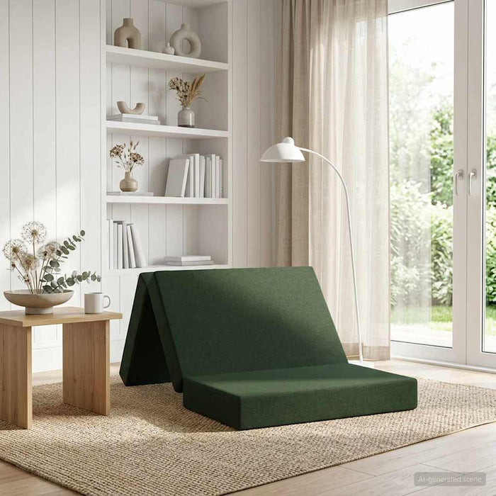 Canapea Pat Pliabilă 90 x 67 x 45 cm Verde închis - WALTI WALTI