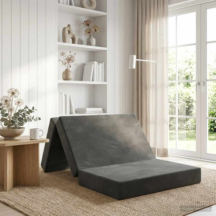 Canapea Pat Pliabilă 80 x 67 x 45 cm Gri închis - WALTI WALTI