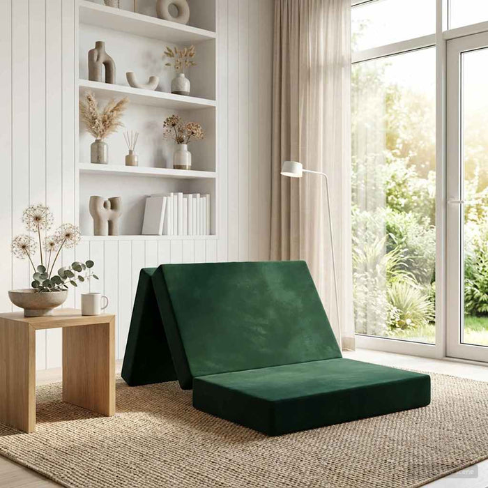 Canapea Pat Pliabilă 80 x 67 x 45 cm Verde închis - WALTI WALTI