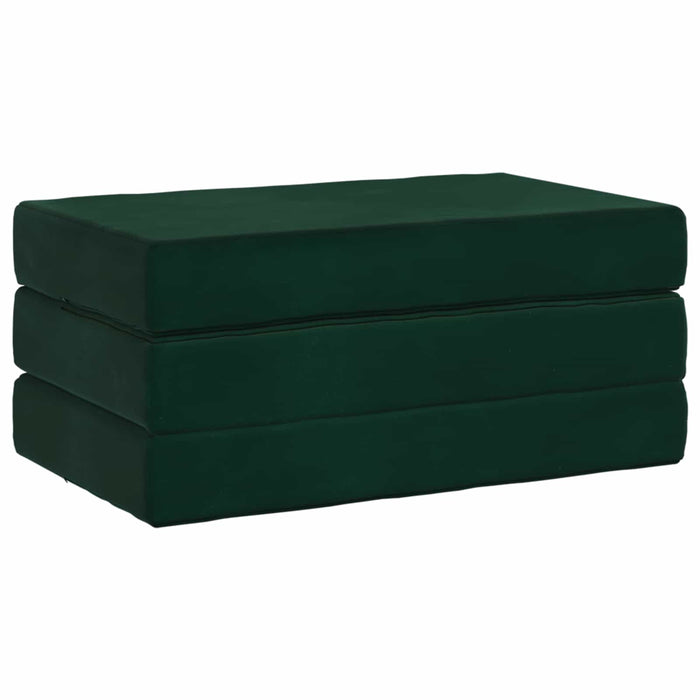 Canapea Pat Pliabilă 80 x 67 x 45 cm Verde închis - WALTI WALTI