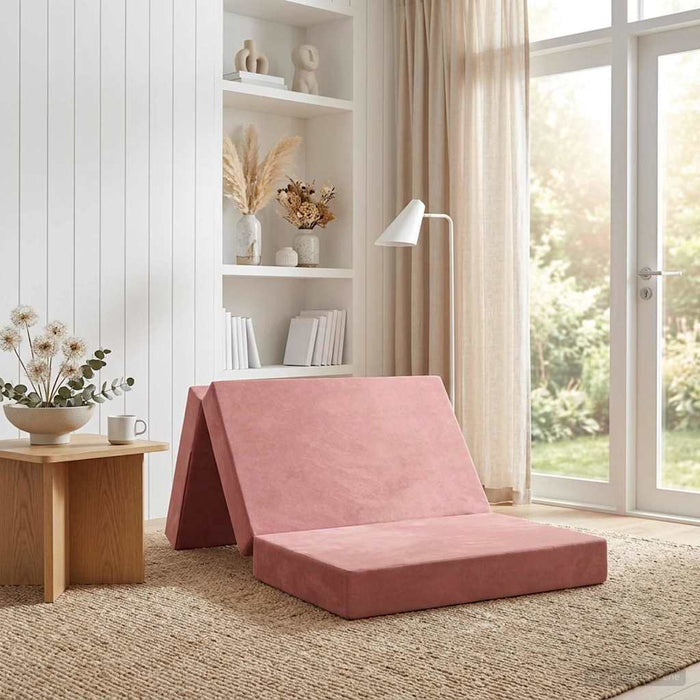Canapea Pat Pliabilă 90 x 67 x 45 cm Roz - WALTI WALTI