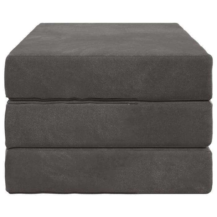 Canapea Pat Pliabilă 100 x 67 x 45 cm Gri închis - WALTI WALTI