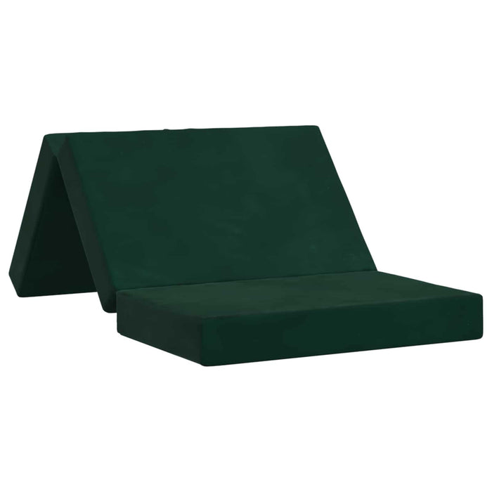 Canapea Pat Pliabilă 100 x 67 x 45 cm Verde închis - WALTI WALTI