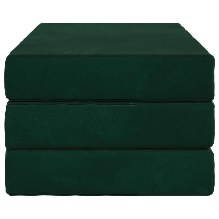 Canapea Pat Pliabilă 100 x 67 x 45 cm Verde închis - WALTI WALTI