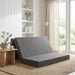 Canapea Pat Pliabilă 120 x 67 x 45 cm Gri deschis - WALTI WALTI