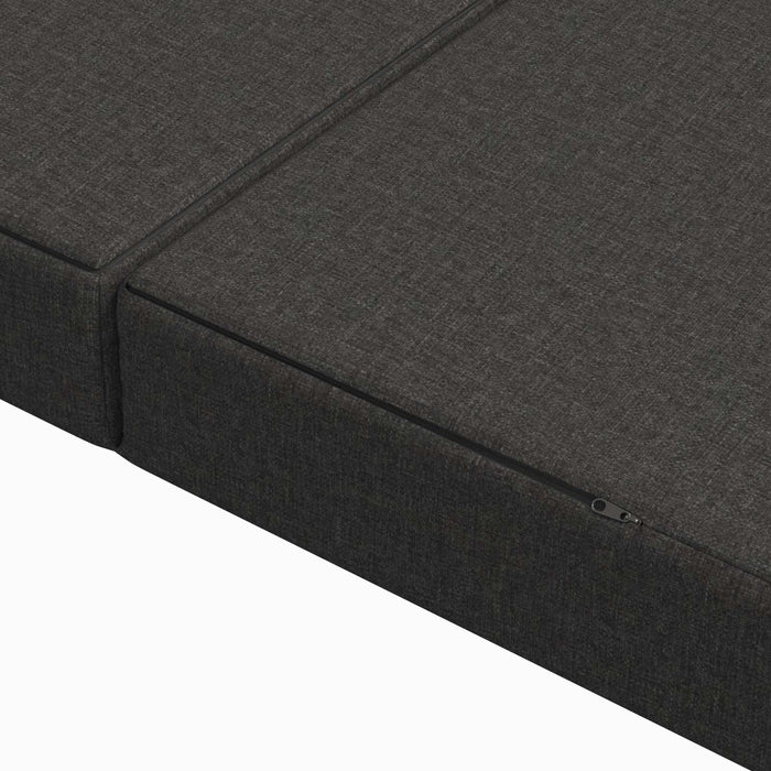 Canapea Pat Pliabilă 120 x 67 x 45 cm Gri închis - WALTI WALTI
