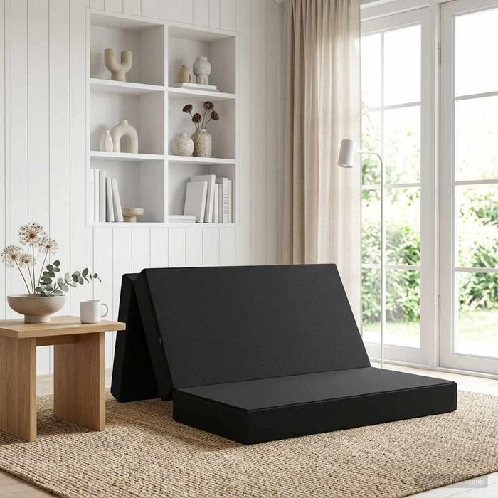 Canapea Pat Pliabilă 140 x 67 x 45 cm Negru - WALTI WALTI