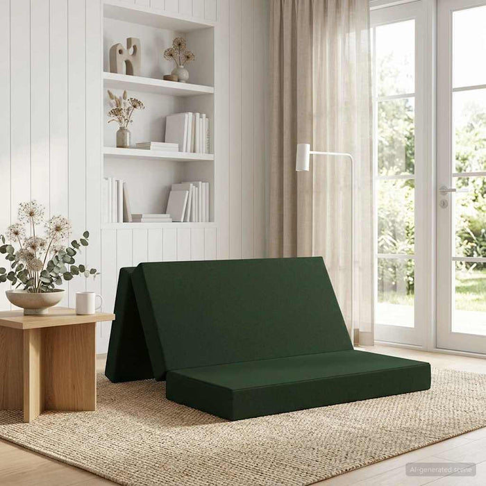 Canapea Pat Pliabilă 120 x 67 x 45 cm Verde închis - WALTI WALTI