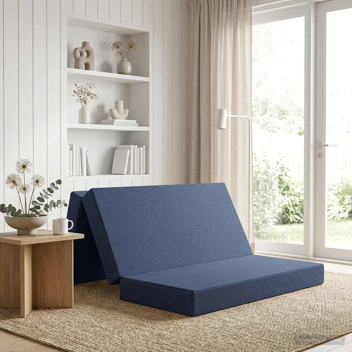 Canapea Pat Pliabilă 120 x 67 x 45 cm albastru - WALTI WALTI