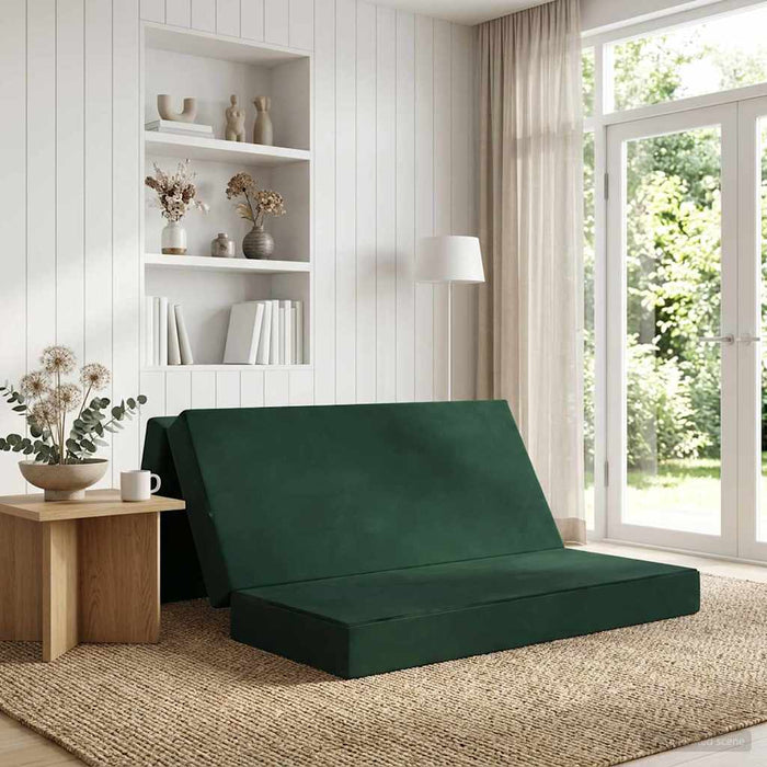 Canapea Pat Pliabilă 160 x 67 x 45 cm Verde închis - WALTI WALTI