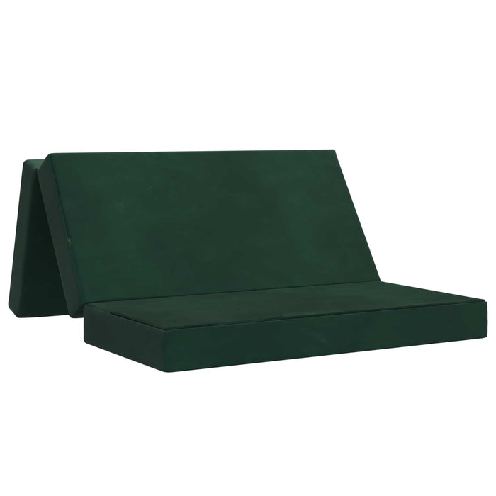 Canapea Pat Pliabilă 120 x 67 x 45 cm Verde închis - WALTI WALTI