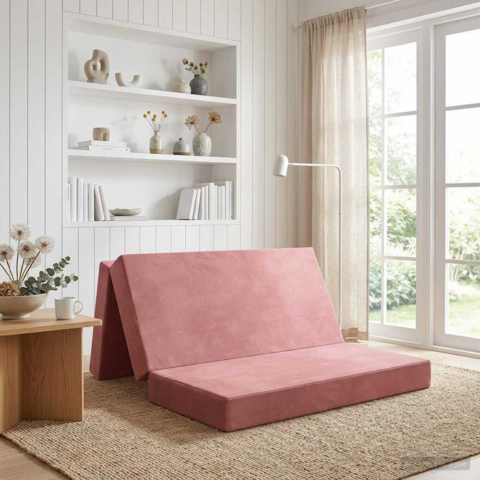 Canapea Pat Pliabilă 120 x 67 x 45 cm Roz - WALTI WALTI