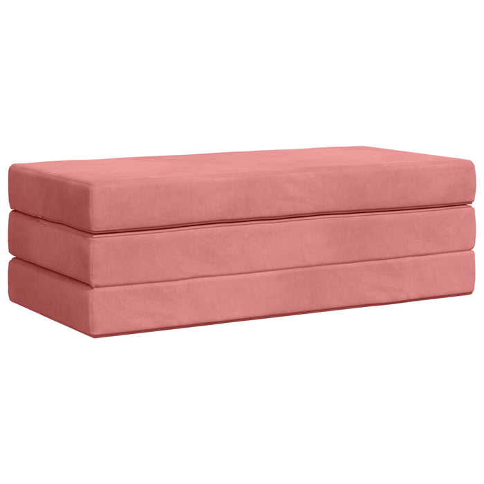 Canapea Pat Pliabilă 120 x 67 x 45 cm Roz - WALTI WALTI