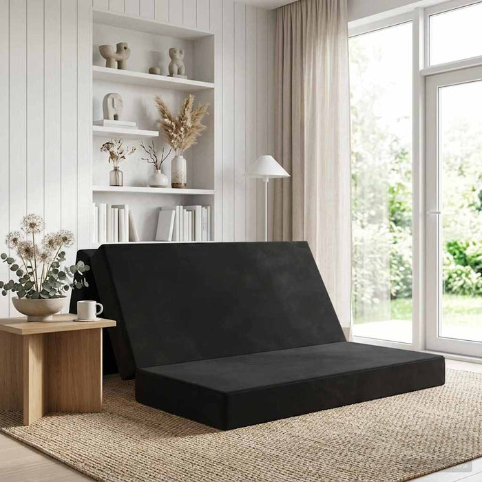 Canapea Pat Pliabilă 120 x 67 x 45 cm Negru - WALTI WALTI