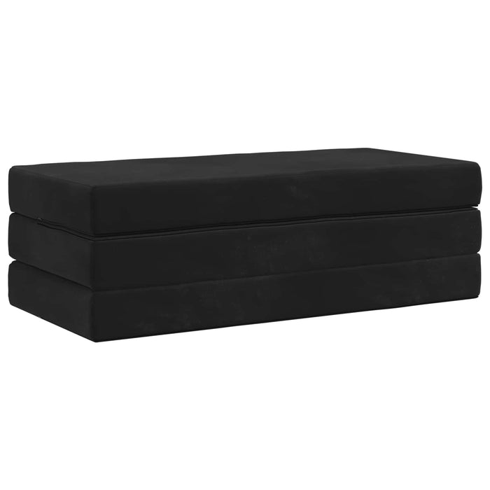 Canapea Pat Pliabilă 120 x 67 x 45 cm Negru - WALTI WALTI