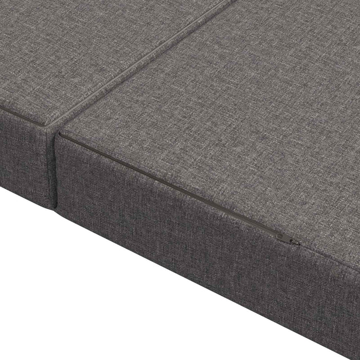 Canapea Pat Pliabilă 140 x 67 x 45 cm Gri deschis - WALTI WALTI