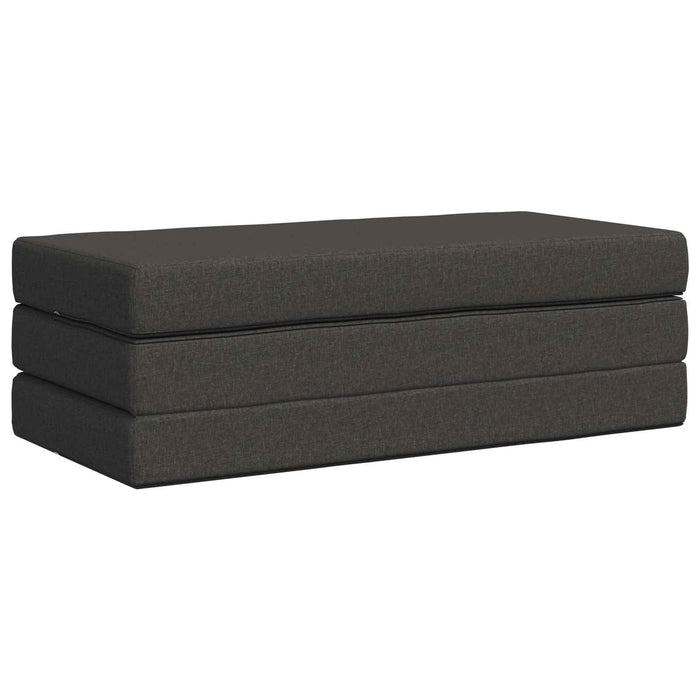 Canapea Pat Pliabilă 140 x 67 x 45 cm Gri închis - WALTI WALTI