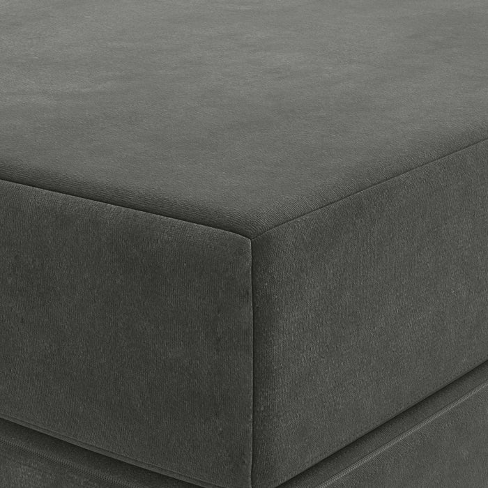 Canapea Pat Pliabilă 140 x 67 x 45 cm Gri închis WALTI